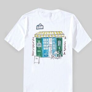NWT ** Scotch & Soda Graphic White Tee